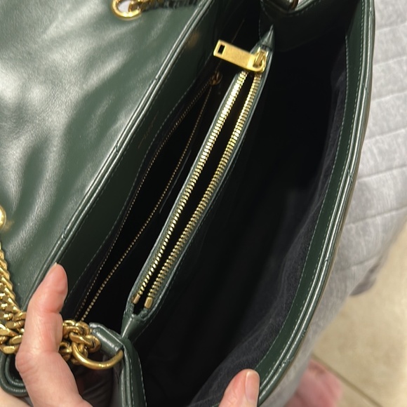 Saint Laurent- NEW Lou Lou Medium, Hunter Green - Picture 13 of 15